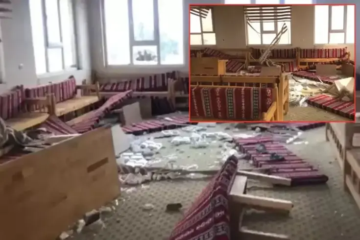 Taziye evine saldırı! Camları kırdılar, masalara zarar verdiler