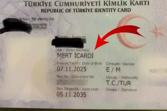 Yeni doğan &ccedil;ocuğuna koyduğu isim bomba